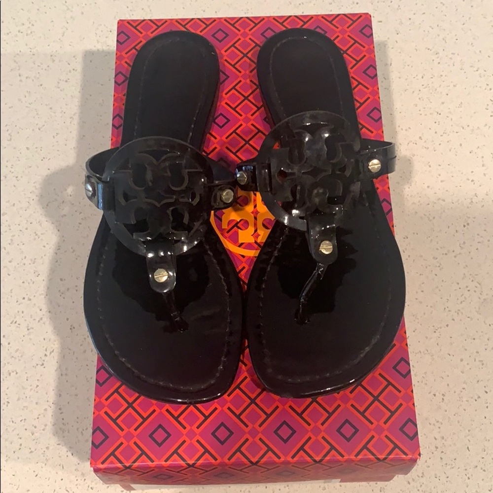 Tory Burch Black Miller Sandals